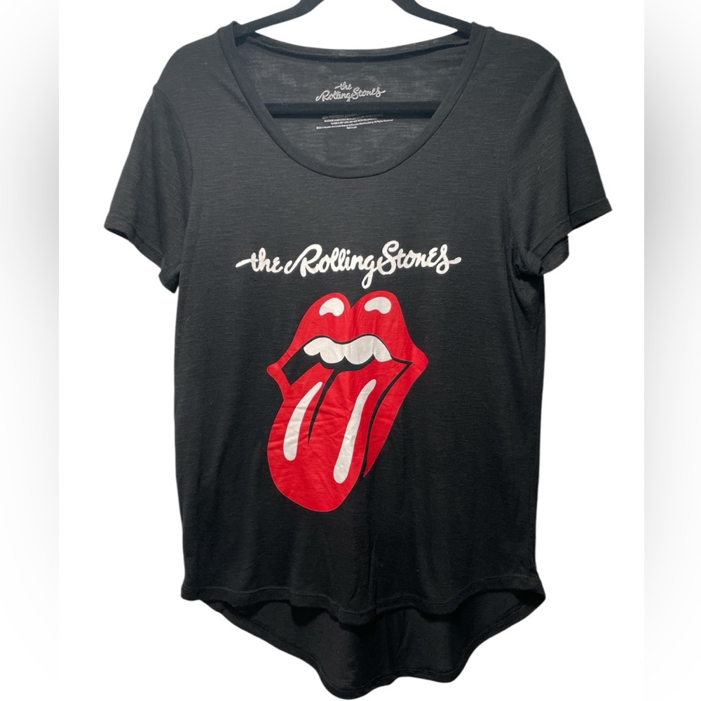The Rolling Stones Black and Red Long Sleeve Tee
